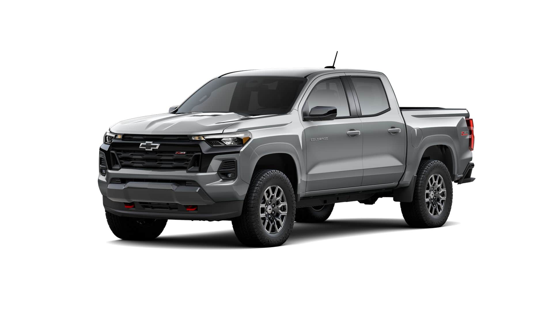 2026 Chevrolet Colorado Z71 in Sterling Gray Metallic — front three-quarter view