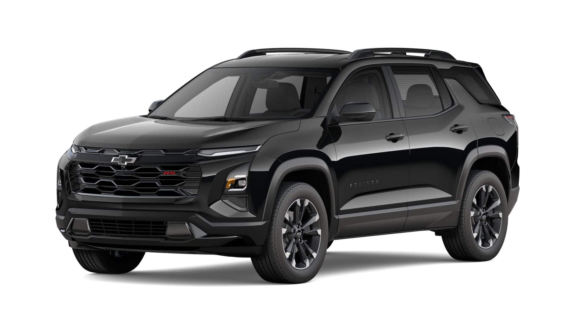 2027 Chevrolet Equinox AWD RS in Mosaic Black Metallic — front three-quarter view