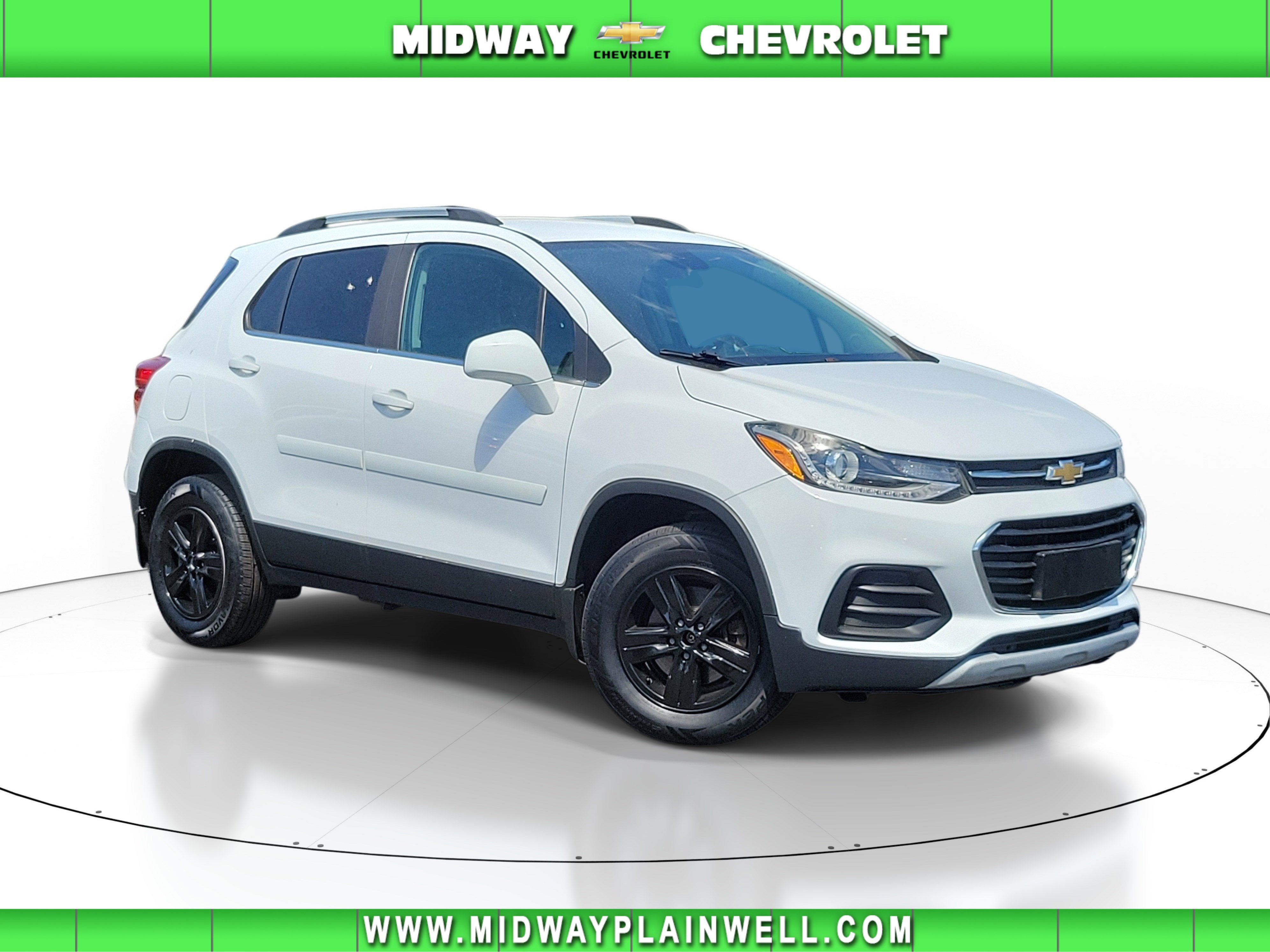2017 Chevrolet Trax LT in Summit White — front three-quarter view